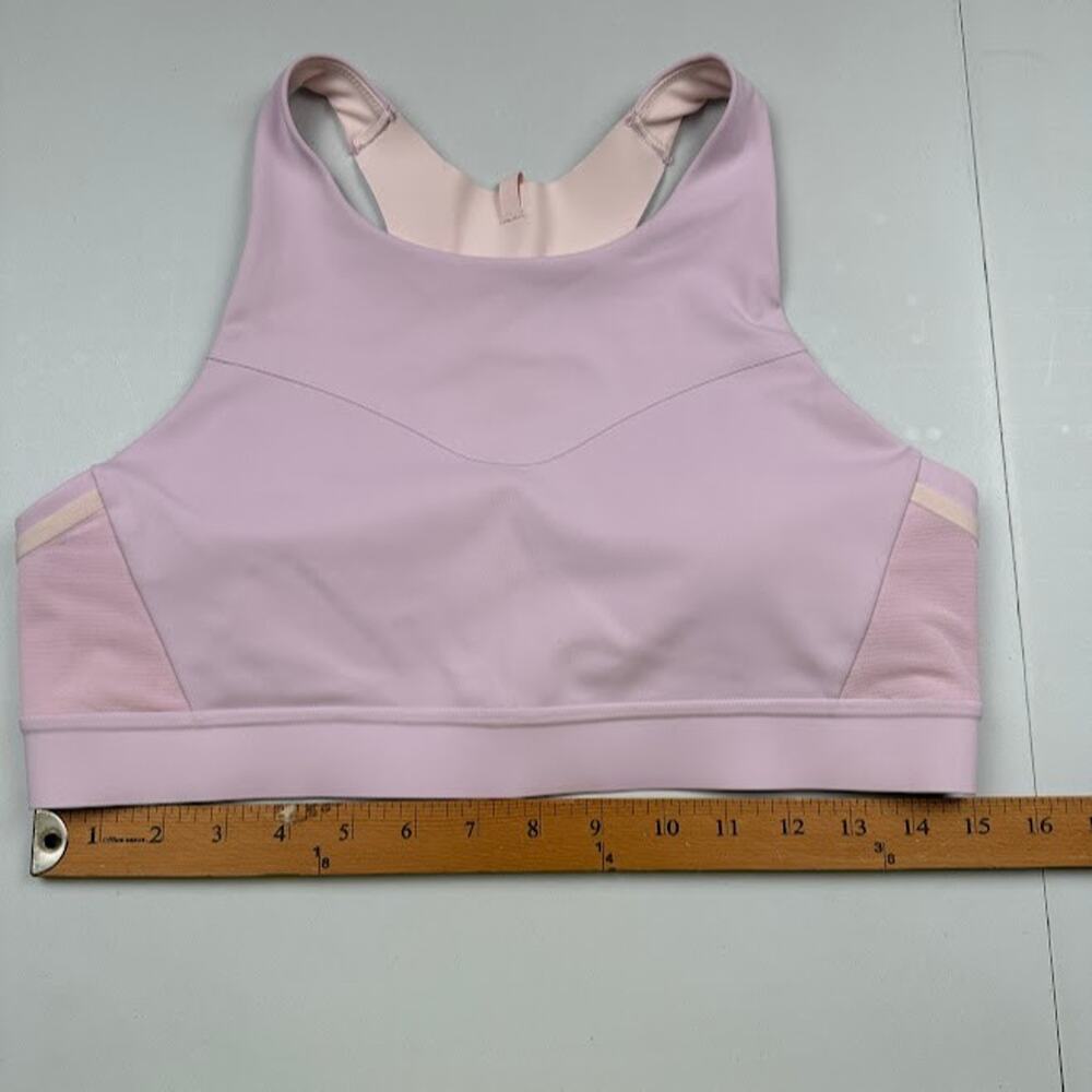 Brooks 3 Pocket Sports Bra Womens 38C/D Lilac Removable Cups Running Wireless - Picture 10 of 11